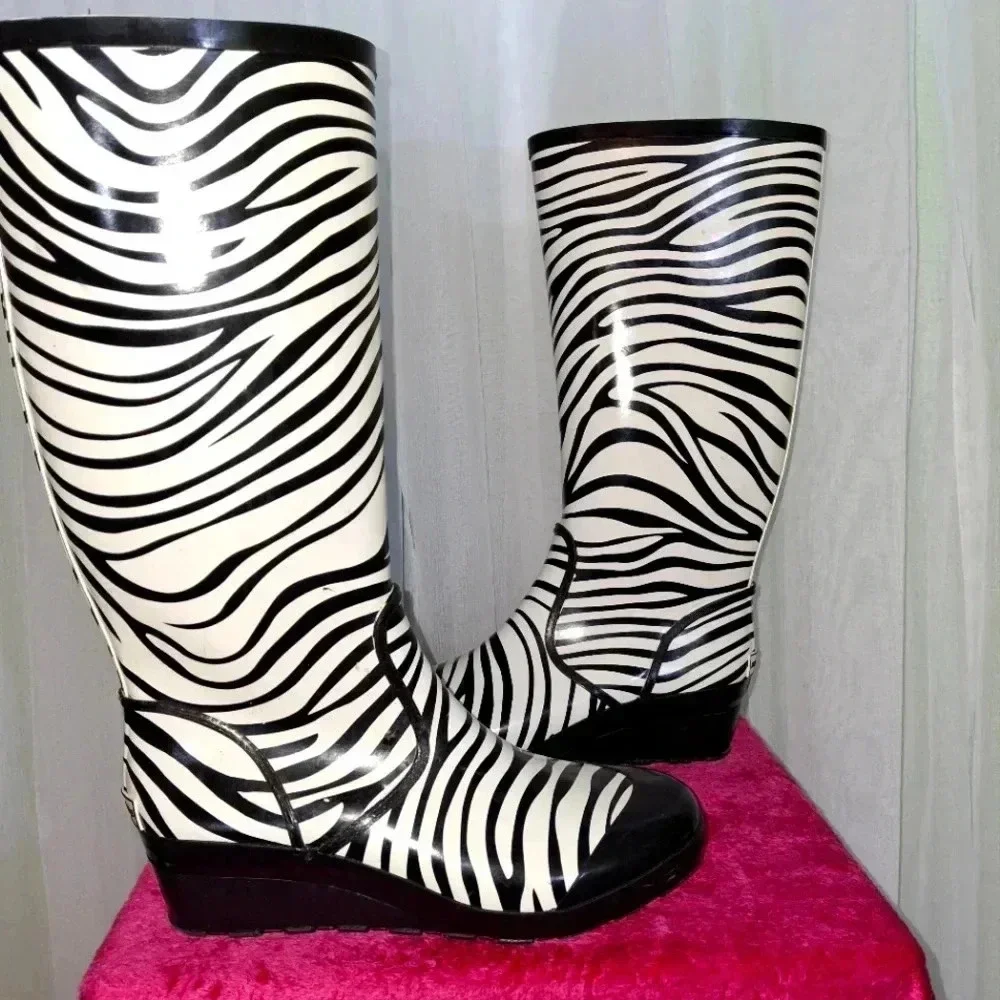 Michael Kors wedge rain boots - Picture 4 of 7